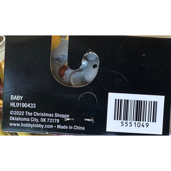 2023 The Christmas Shoppe Noah's Ark Baby's 1st Christmas Ornament 4.75" (NWT) - Picture 5 of 6